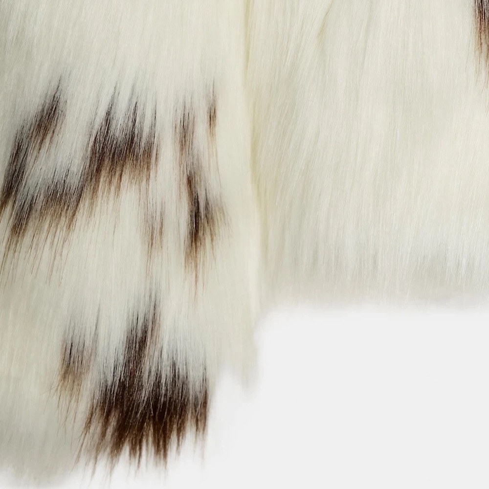 NWT Zara Bloggers Fav Cow Print ZW COLLECTION FAUX FUR JACKET LIMITED EDITION S - Picture 9 of 12